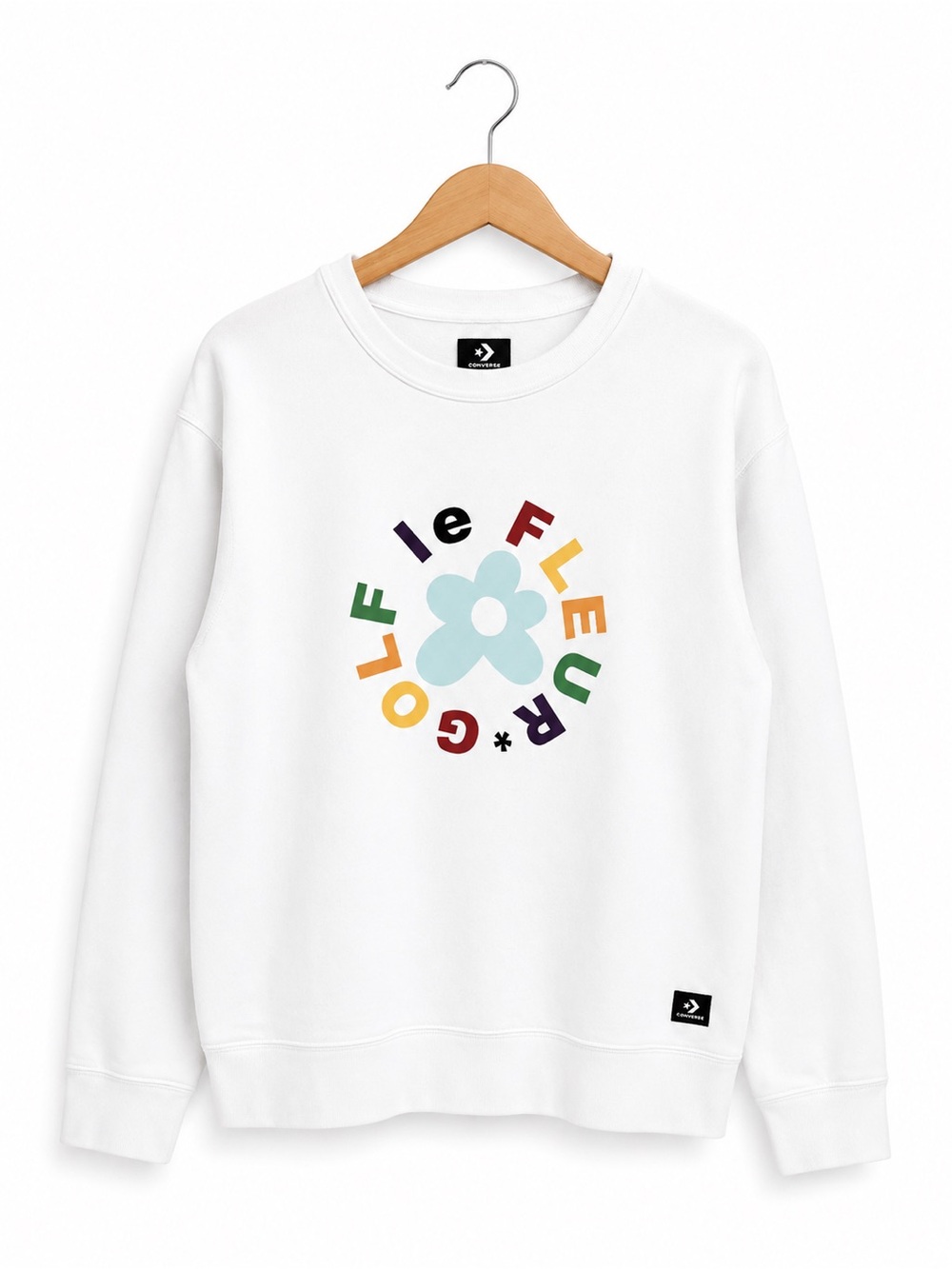 Converse x Golf le Fleur Tyler the Creator Crewneck Sweatshirt White L